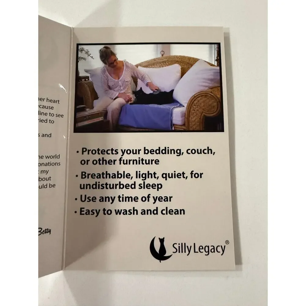 Silly Legacy Waterproof Bed Cover Liner for Pets Large 82x82 Beige, New